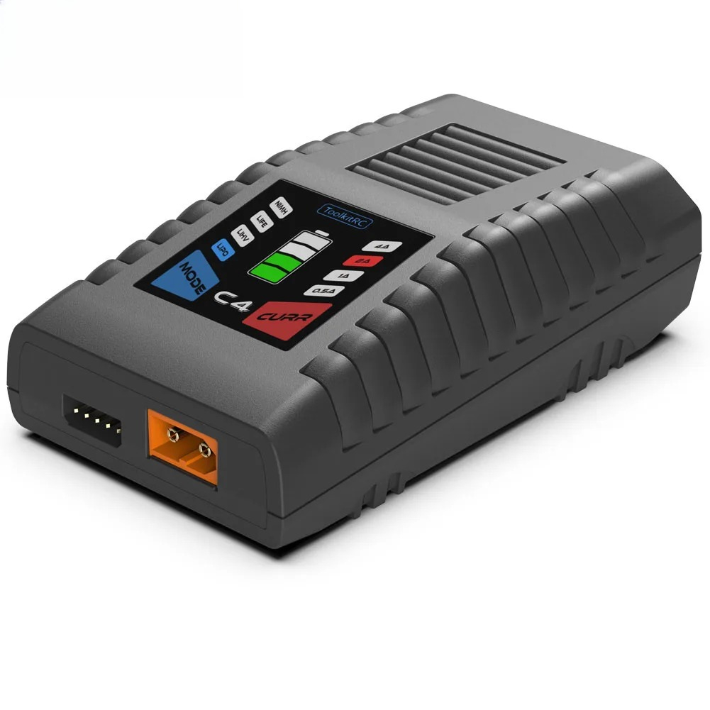 ToolkitRC C4 Charger 50W 5A AC - Drone Racing Charger のレビューと価格