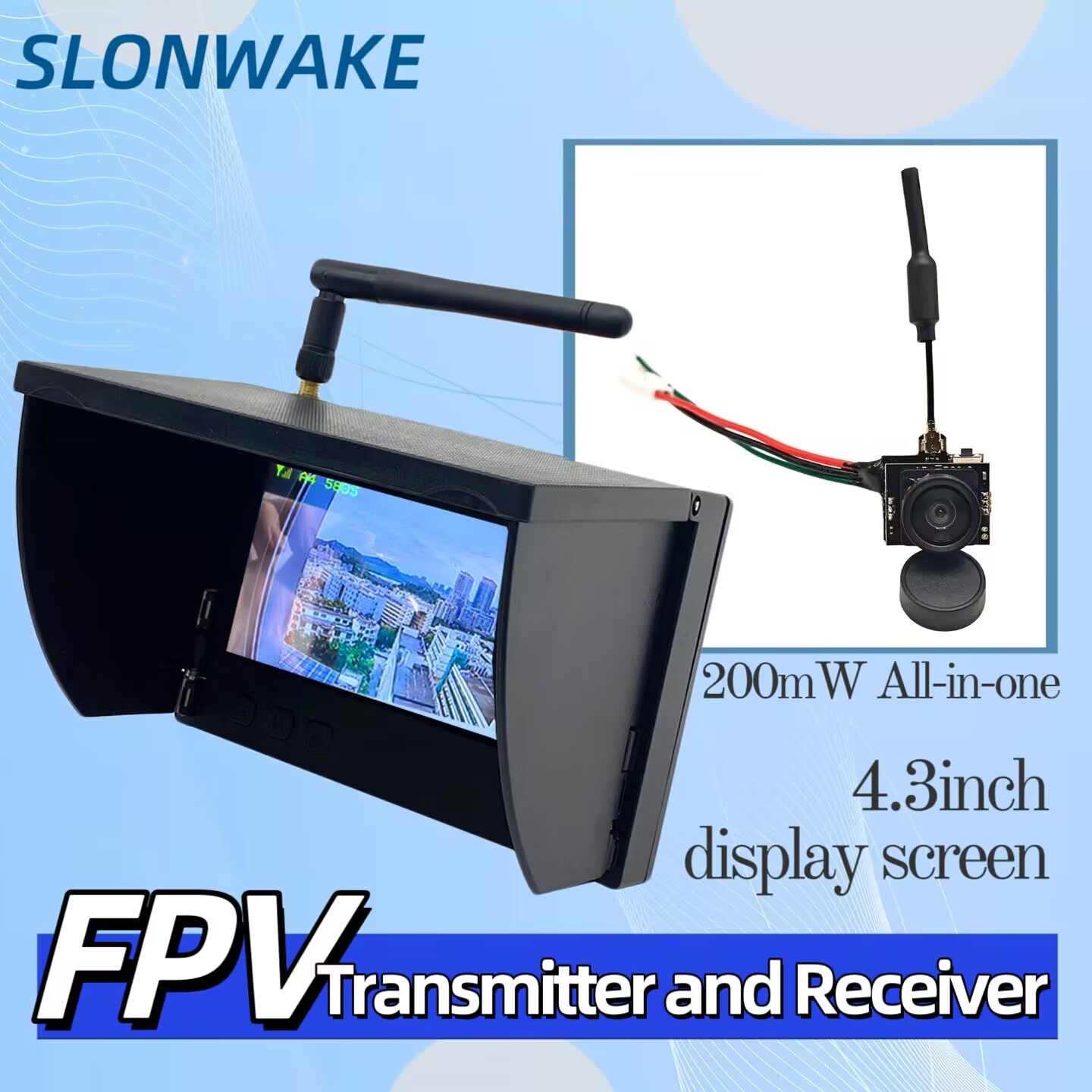 SLONWAKE 5.8G Analog Video Tra - Drone Racing Camera のレビューと価格