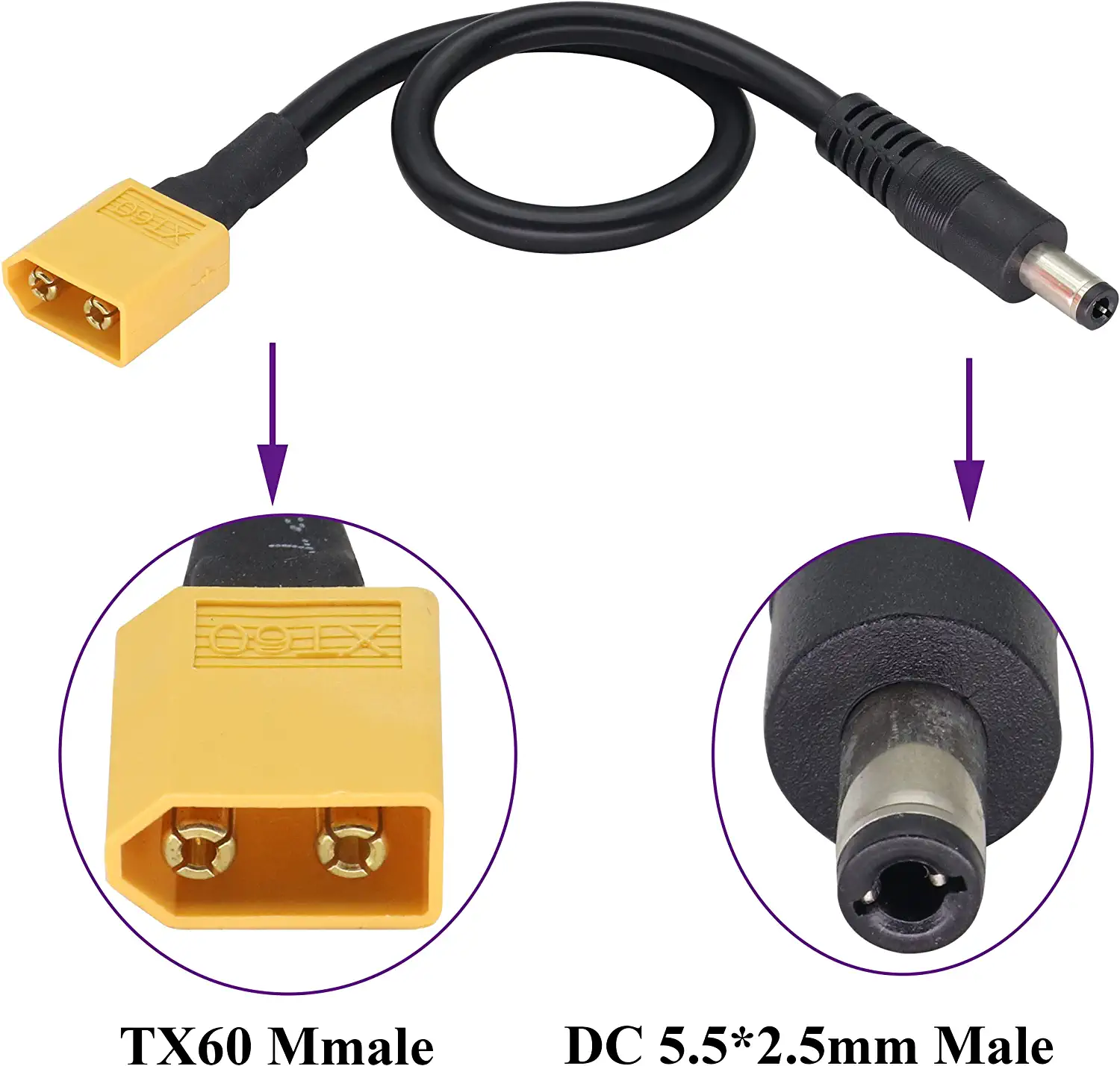 XT60 Adapter Cable XT60 Male t - Drone Racing Gate のレビューと価格