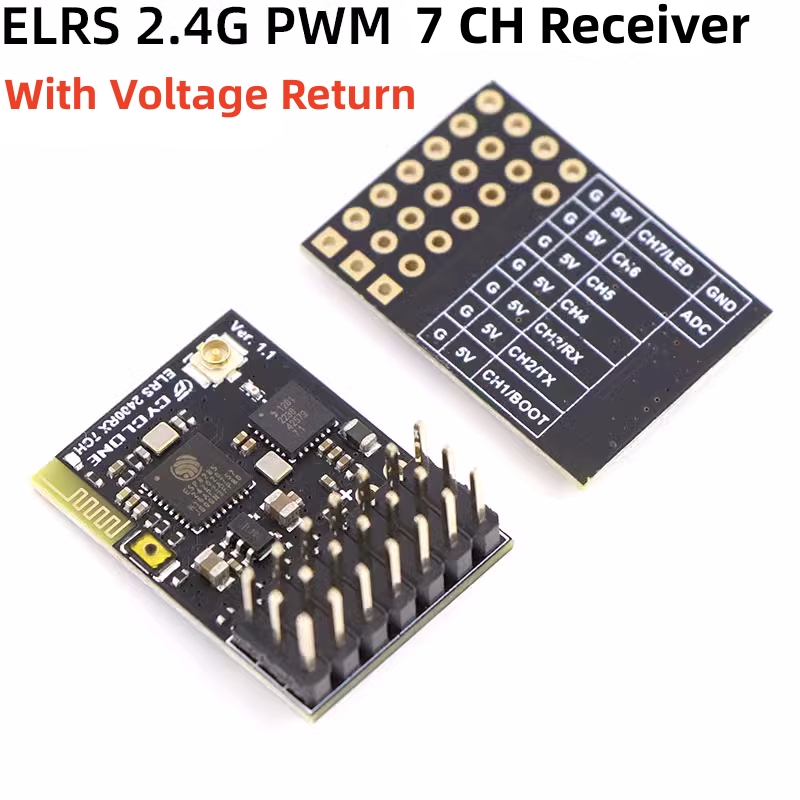 ELRS 2.4G PWM 7CH 6CH CRSF Rec - Drone Racing Receiver のレビューと価格