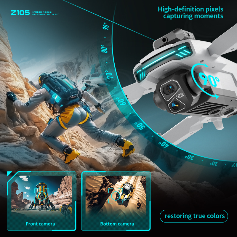 New Z105 RC Drone 8K Professio - Drone Racing Charger のレビューと価格