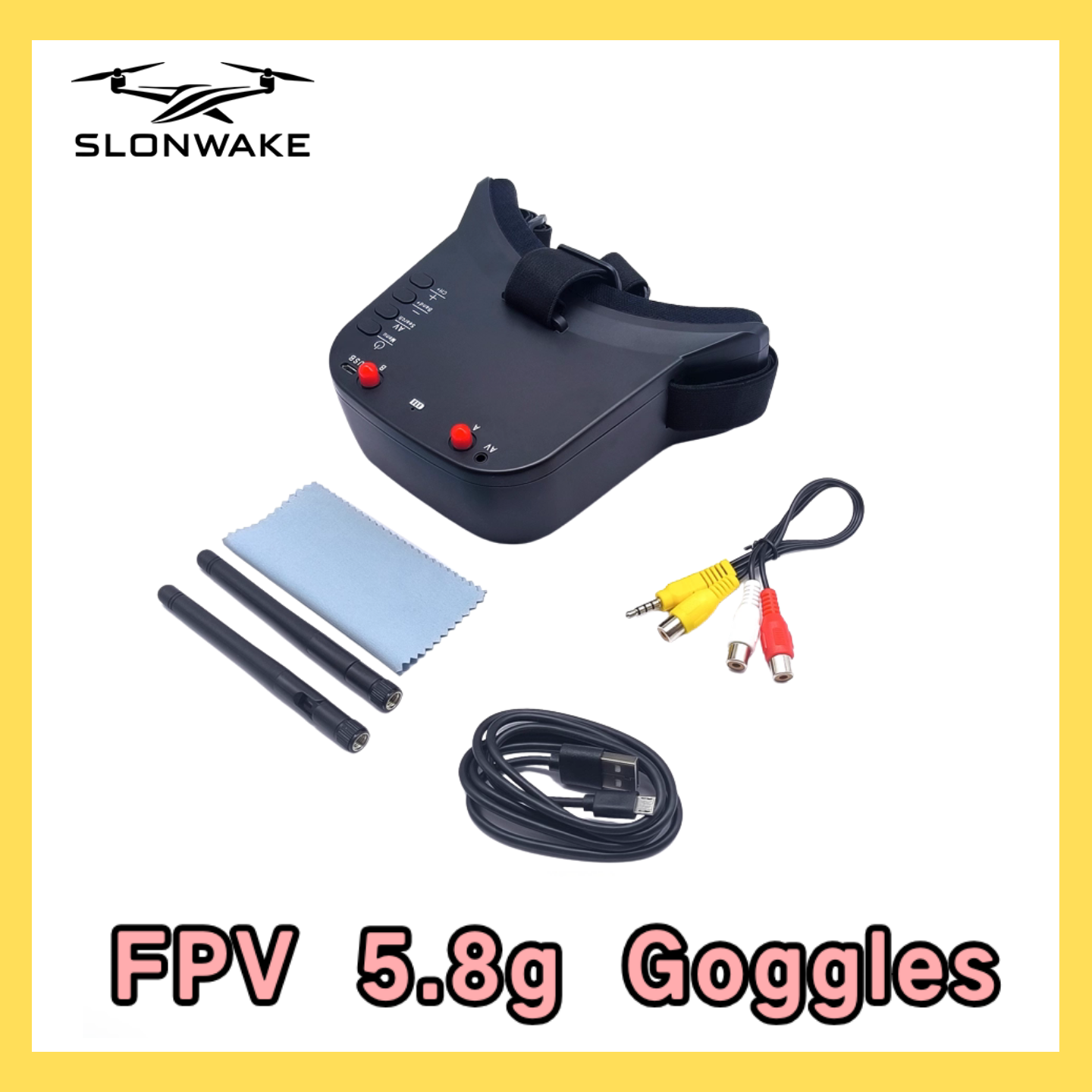 SLONWAKE 5.8G 48CH FPV 400mw V - Drone Racing Receiver のレビューと価格